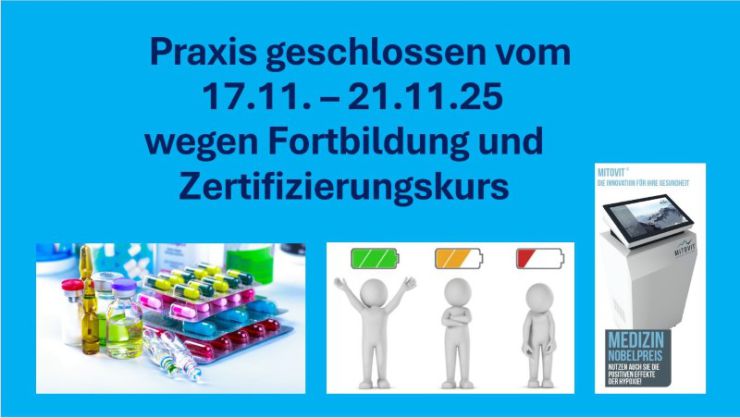 Auszeit Praxis geschlossen